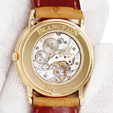 腕時計 ブランパン BLANCPAIN ヴィルレ ウルトラスリム 0021-1418-55-0003 手巻き メンズ レディース K18YG無垢 白 ローマン