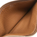 エルメス HERMES ドゴンデュオ ドゴンGM ゴールド トゴ 長財布 シルバー金具 茶 二つ折り財布 2024年製