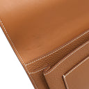 エルメス HERMES ドゴンデュオ ドゴンGM ゴールド トゴ 長財布 シルバー金具 茶 二つ折り財布 2024年製