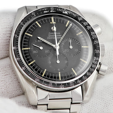 腕時計 オメガ OMEGA スピードマスター プロフェッショナル 4thモデル ST105.012-66 手巻き メンズ クロノグラフ タキメーター 黒