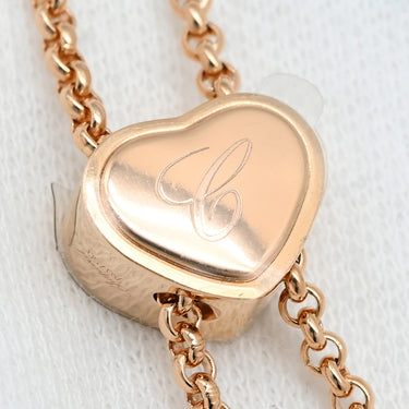 ショパール CHOPARD ハッピーハート ダイヤ 81A148-5301 ローズゴールド K18PG ダイヤモンド マザーオブパール ネックレス 新品 未使用 ピンクゴールド 750 18K 2石 2粒