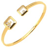 ショパール CHOPARD ハッピーダイヤモンド アイコン 85A114-0001 イエローゴールド K18YG ダイヤモンド ブレスレット バングル Au750 YG 18K 新品 未使用