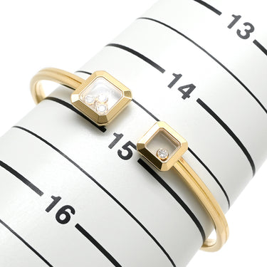 ショパール CHOPARD ハッピーダイヤモンド アイコン 85A114-0001 イエローゴールド K18YG ダイヤモンド ブレスレット バングル Au750 YG 18K 新品 未使用