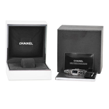 腕時計 シャネル CHANEL プルミエール セラミック H2163 クオーツ レディース 純正ダイヤ 黒 ブラック 角型