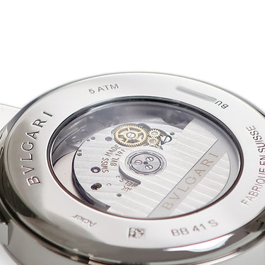 腕時計 ブルガリ BVLGARI ブルガリブルガリ BB41S 103720 自動巻き メンズ ブルー 青 バー アラビア デイト