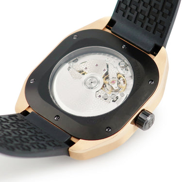 腕時計 エルメス HERMES H08 39mm SP1.720.336 自動巻き メンズ K18PG×Ti コンビ デイト アラビア シースルーバック