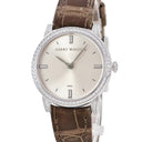 腕時計 ハリーウィンストン Harry Winston ミッドナイト 450/LQ32W クオーツ レディース K18WG無垢 純正ダイヤ シルバー サンレイ