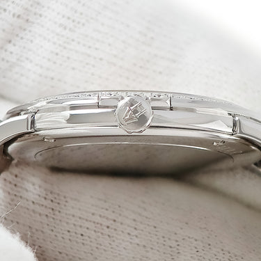 腕時計 ハリーウィンストン Harry Winston ミッドナイト 450/LQ32W クオーツ レディース K18WG無垢 純正ダイヤ シルバー サンレイ