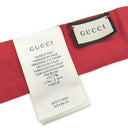 グッチ GUCCI GGフローラ ネックボウ 609317 レッド×マルチカラー シルク スカーフ バンドースカーフ 花柄