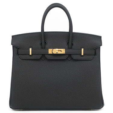 エルメス HERMES バーキン25 ブラック トゴ ハンドバッグ ゴールド金具 新品 未使用 黒 2025年製
