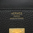 エルメス HERMES バーキン25 ブラック トゴ ハンドバッグ ゴールド金具 新品 未使用 黒 2025年製