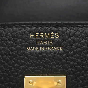 エルメス HERMES バーキン25 ブラック トゴ ハンドバッグ ゴールド金具 新品 未使用 黒 2025年製