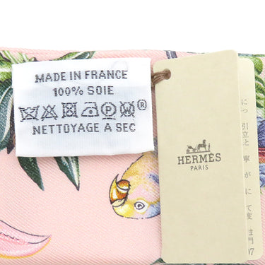 エルメス HERMES ツイリー ローズナークル×グリーン×グレー シルク スカーフ 新品 未使用 【Equateur/赤道直下】