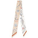 エルメス HERMES ツイリー H062743S 13 ベージュロゼ×キャラメル×ホワイト シルク スカーフ 新品 未使用 【C'est la Fete/セ ラ フェット】