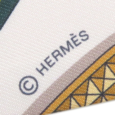 エルメス HERMES ツイリー ローズ ナークル×ゴールド×アントラシト シルク スカーフ 新品 未使用 【GRAND APPARAT/盛装の馬】