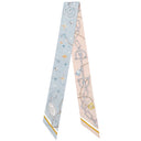 エルメス HERMES ツイリー H062743S 14 ブルーグラシエ×ローズプードル×グレー シルク スカーフ 新品 未使用 【C'est la Fete/セ ラ フェット】