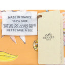 エルメス HERMES ツイリー アプリコット×クレーム×マルチカラー シルク スカーフ 新品 未使用 【Equateur/赤道直下】