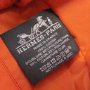エルメス HERMES ボリードポーチ ミニミニ H104772M ナチュラル コットン アニョーミロ ポーチ シルバー金具 新品 未使用 オレンジ