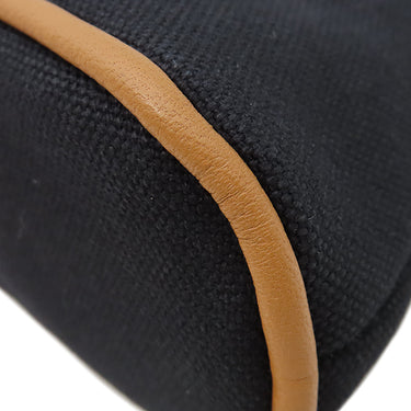 エルメス HERMES ボリードポーチ ミニミニ H104772M ブラック コットン ポーチ シルバー金具 新品 未使用 黒 オレンジ
