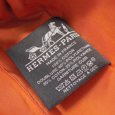 エルメス HERMES ボリードポーチ ミニミニ H104772M ブラック コットン ポーチ シルバー金具 新品 未使用 黒 オレンジ