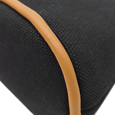 エルメス HERMES ボリードポーチ ミニミニ H104772M 09 ブラック×オレンジ コットン アニョーミロ ポーチ 新品 未使用