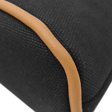 エルメス HERMES ボリードポーチ ミニミニ H104772M ブラック コットン ポーチ シルバー金具 新品 未使用 黒 オレンジ