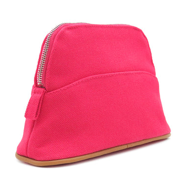 エルメス HERMES ボリードポーチ ミニミニ H104772M ハイビスカス×オレンジ コットン アニョーミロ ポーチ シルバー金具 新品 未使用