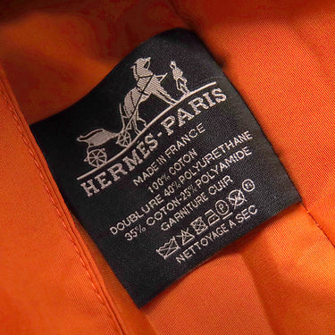 エルメス HERMES ボリードポーチ ミニミニ H104772M ハイビスカス×オレンジ コットン アニョーミロ ポーチ シルバー金具 新品 未使用