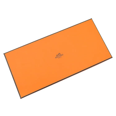 エルメス HERMES ボリードポーチ ミニミニ H104772M ハイビスカス×オレンジ コットン アニョーミロ ポーチ シルバー金具 新品 未使用