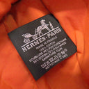 エルメス HERMES ボリードポーチ ミニミニ H104772M ハイビスカス コットン アニョーミロ ポーチ シルバー金具 新品 未使用 オレンジ バイカラー