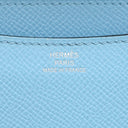 エルメス HERMES コンスタンスミニ 3 ミロワール セレスト ヴォーエプソン ショルダーバッグ シルバー金具 水色 ラッカー金具 2024年製