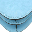 エルメス HERMES コンスタンスミニ 3 ミロワール セレスト ヴォーエプソン ショルダーバッグ シルバー金具 水色 ラッカー金具 2024年製