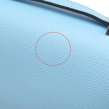 エルメス HERMES コンスタンスミニ 3 ミロワール セレスト ヴォーエプソン ショルダーバッグ シルバー金具 水色 ラッカー金具 2024年製