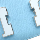 エルメス HERMES コンスタンスミニ 3 ミロワール セレスト ヴォーエプソン ショルダーバッグ シルバー金具 水色 ラッカー金具 2024年製