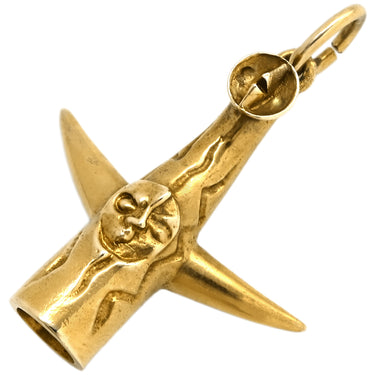 ミキモト MIKIMOTO 太陽の塔 イエローゴールド イエローゴールド K9YG ペンダントトップ MIKIMOTO 岡本太郎 デザイン 万博記念チャーム ヴィンテージ