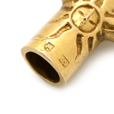 ミキモト MIKIMOTO 太陽の塔 イエローゴールド イエローゴールド K9YG ペンダントトップ MIKIMOTO 岡本太郎 デザイン 万博記念チャーム ヴィンテージ