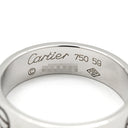カルティエ Cartier ラブリング クラシックモデル B4084700 ホワイトゴールド K18WG #59 リング 指輪 LOVE Ring WG Au750 18K 18金 18.5号