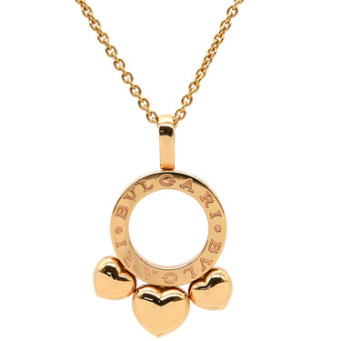 ブルガリ BVLGARI ハート ピンクゴールド K18PG ネックレス B-zero1 ペンダント 18K 750PG バレンタイン限定