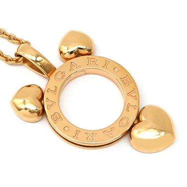 ブルガリ BVLGARI ハート ピンクゴールド K18PG ネックレス B-zero1 ペンダント 18K 750PG バレンタイン限定