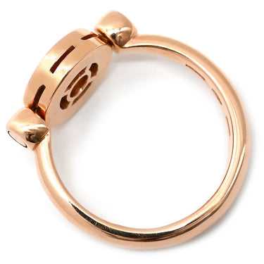 ブルガリ BVLGARI ブルガリブルガリ フリップ ダイヤ ピンクゴールド K18PG ダイヤモンド 51 リング 指輪 750 BVLGARI 1Pダイヤ 11.5号