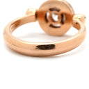 ブルガリ BVLGARI ブルガリブルガリ フリップ ダイヤ ピンクゴールド K18PG ダイヤモンド 51 リング 指輪 750 BVLGARI 1Pダイヤ 11.5号