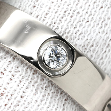 カルティエ Cartier ラブリング ハーフダイヤ ホワイトゴールド K18WG ダイヤモンド #61 リング 指輪 LOVE Ring 750WG 3P ダイヤモンド 20.5号