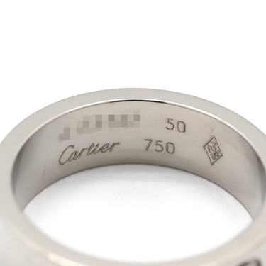 カルティエ Cartier ラブリング クラシックモデル B4084700 ホワイトゴールド K18WG #50 リング 指輪 LOVE Ring WG Au750 18K 18金 9.5号