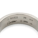カルティエ Cartier ラブリング B4084700 ホワイトゴールド K18WG #59(JP19) リング 指輪 LOVE Ring 750 18K WG 18金 クラシックモデル 18.5号