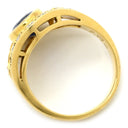 ミキモト MIKIMOTO サファイア ダイヤリング SGR-3000-13377 イエローゴールド K18YG サファイア ダイヤモンド リング 指輪 MIKIMOTO 青 2.13ct 13号