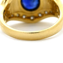 ミキモト MIKIMOTO サファイア ダイヤリング SGR-3000-13377 イエローゴールド K18YG サファイア ダイヤモンド リング 指輪 MIKIMOTO 青 2.13ct 13号