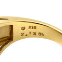 ミキモト MIKIMOTO サファイア ダイヤリング SGR-3000-13377 イエローゴールド K18YG サファイア ダイヤモンド リング 指輪 MIKIMOTO 青 2.13ct 13号