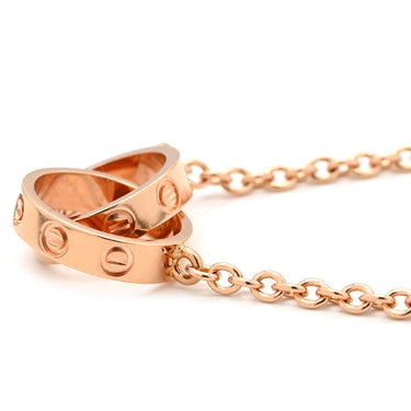 カルティエ Cartier ベビーラブ B7212300 ピンクゴールド K18PG ネックレス Love ペンダント PG Au750 18K 18金 インターロッキング サークル