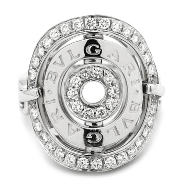ブルガリ BVLGARI チェルキ ダイヤリング ホワイトゴールド K18WG ダイヤモンド リング 指輪 18K Au 750 BVLGARI パヴェ サークルリング 12号
