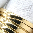 ブルガリ BVLGARI ビーゼロワン B-zero1 5バンド イエローゴールド K18YG #51 リング 指輪 BVLGARI K18YG Au750 18K 18金 スパイラル 螺旋 11号